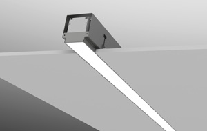 Recessed LED luminaires of extruded aluminium